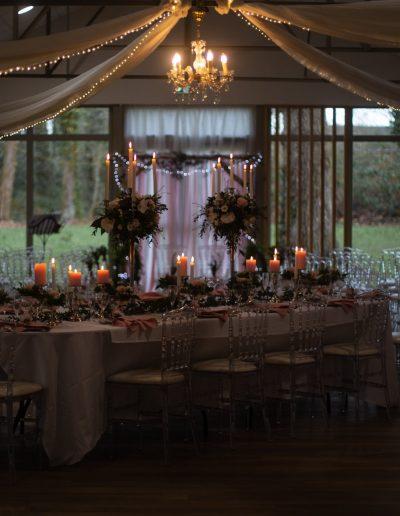 Décoration de mariage à Deauville, au Domaine les Planches - Tablée de nuit avec alcove et bougies, par CREA EVENT, Décoratrice UFDI à Honfleur, Deauville, Caen - 14