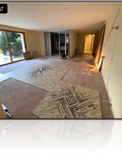 Rénovation, agencement et décoration d'un salon bibliothèque modulable à Genneville - avant 4, par CREA DECO, Décoratrice UFDI à Honfleur, Deauville, Caen - 14